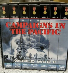 CAMPAIGNS IN THE PACIFIC Set of 7 VHS Tapes - Pre-Owned - Picture 1 of 4