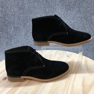 Hush Puppies Boots Womens 9 W Wide Bailey Lace Up Chukka Ankle Booties Suede - Picture 1 of 16