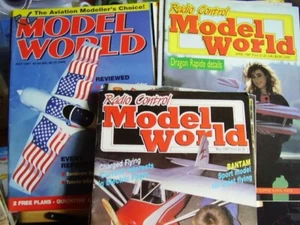 JOB LOT X 16 RCMW MODEL WORLD AIRCRAFT MAGAZINES FOR AEROMODELLER 1985 TO 2008 - Picture 1 of 17
