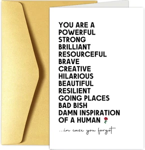 Funny Encouragement Card for Women, Affirmation Card, Motivational Card, New Job - Picture 1 of 6