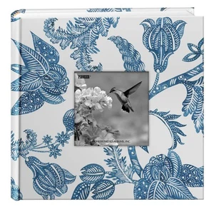 Floral Indigo Designer Photo Album - Picture 1 of 3