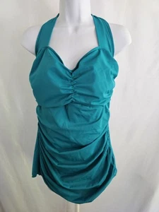Catalina Badeanzug Damen türkis blau Einteiler plötzlich schmal Badeanzug Gr. 14 - Bild 1 von 9