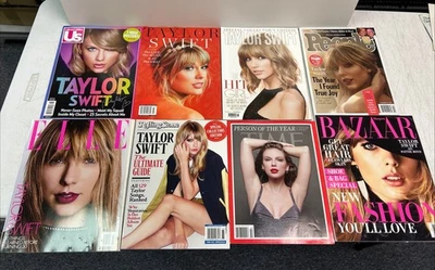 Taylor Swift Magazines Lot of 8! Time, People, Rolling Stone, Elle, Us - Image 1 of 3