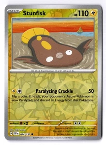 Stunfisk Reverse Holo Common SV08: Surging Sparks 064/191 NM - Picture 1 of 2