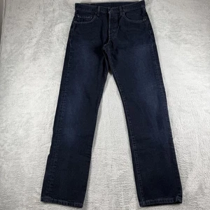 Vintage Levis 501 Jeans Herren 32x32 Dark Wash Button Fly 2003 Y2K Vintage Hose - Bild 1 von 17