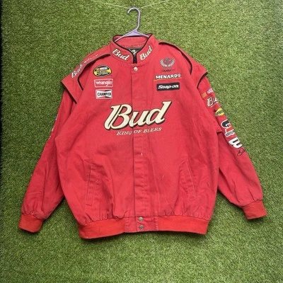 Chaqueta de carreras Chase Authentics NASCAR Budweiser Dale Earnhardt para hombre 3XL XXXL Foto 1 de 4