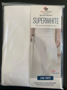 Neu Herren 100 % Baumwolle lange Unterhosen/Westen Qualität Unterwäsche von Highcross Superwhite - Bild 1 von 6