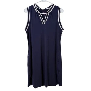 Vestido de tenis de golf sin mangas verde azul marino Lillie para mujer talla M bolsillos deportivos - Imagen 1 de 4