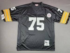 Camiseta deportiva retro Mitchell & Ness 1975 Joe Greene #75 Pittsburgh Steelers 56 2XL - Imagen 1 de 12