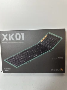 XK01 Folding Wireless Portable ProtoArc Foldable Bluetooth Keyboard - Green - Picture 1 of 1