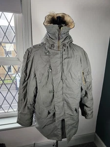 Vintage Extreme Cold Weather Parka Coat Type N-3B Men's XL Lancer Fur Hood - Picture 1 of 22