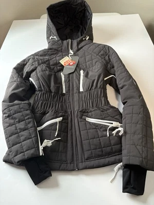 FP Movement Free People 女式全准备滑雪夹克黑色 XS 码零售价 428 美元 — 第 1/4 张图片