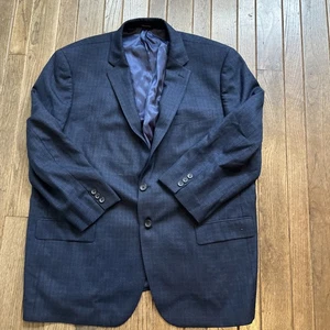 Traje Chaqueta Pronto Uomo Platino Ajuste Ejecutivo Lana Talla 50R Azul Cuadros - Imagen 1 de 11