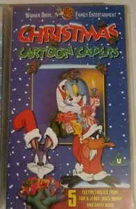 Christmas Cartoon Capers VHS Video NEW & Sealed Tom & Jerry Looney Tunes - Picture 1 of 3
