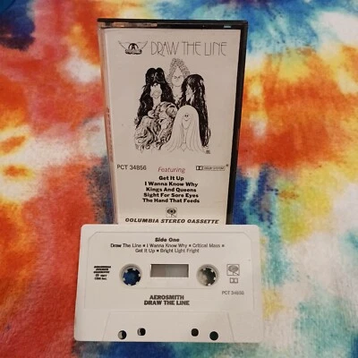 Aerosmith - Draw The Line - COMPACT CASSETTE 1977 Columbia Cleaned/ Tested - Image 1 of 4