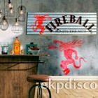 New Fireball Whisky Corrugated Aluminium Metal Sign - Ignite The Nite - Whiskey 