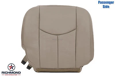 03 04 05 06 07 Sierra 1500HD 2500HD-PASSENGER Side Bottom Leather Seat Cover TAN Foto 1 de 4