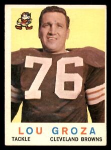 1959 Topps Lou Groza VG Set Break #60 Football Card