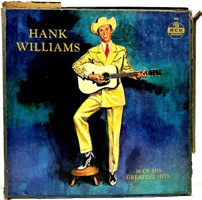 Hank Williams 36 Of His Greatest Hits 1960 Vinyl MGM Records 1st Press - Image 1 of 4