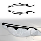 Piano Black Headlight Eye Lids Eyebrow Cover Trim For BMW 5 Series E60 2004-2010