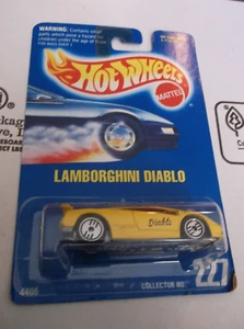 LAMBORGHINI DIABLO, # 227, purple, uh,  HOT WHEELS BLUE CARD - Picture 1 of 1