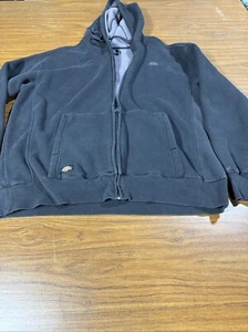 Dickies Thermal Black Full Zip Long Sleeve Hoodie Men's XL Sherpa Liner - Picture 1 of 14