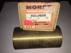 Rodamiento marino MORSE BULLHEAD 1x2x4 eje de latón manga buje nuevo de lote antiguo - Imagen 1 de 3