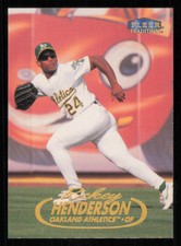 1998 Fleer Tradition #430 Rickey Henderson Baseball Card - - Near Mint or Better