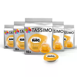 TASSIMO Kapseln Café HAG entkoffeiniert T Discs 5x16 Getränke Kaffee koffeinfrei - Bild 1 von 5