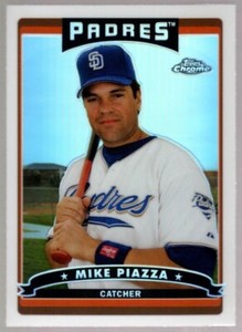 MIKE PIAZZA $60++ MINT METS PADRES REFRACTOR #86 SP 2006 TOPPS CHROME BASEBALL