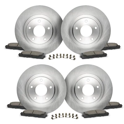 Front & Rear Brake Rotors + Ceramic Pads for 2014-2018 Mazda 3 Sport Mexico - Image 1 of 4