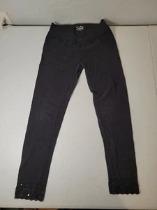 Girls Justice BlackYoga Pants Size 12 - Picture 1 of 4