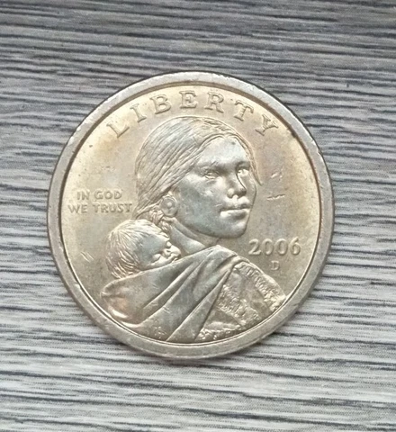 2006-D Sacagawea One Dollar Golden Coin Cover