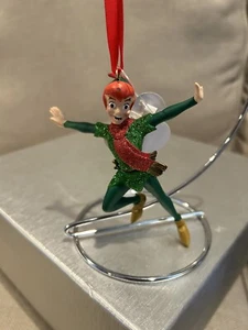 Parchi Disney Peter Pan Decorazione Natalizia Con Difetti - Foto 1 di 7