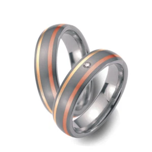Anillos de boda Titanfactory Titan 51118 con brillante 0,02 ct. Diamante - Imagen 1 de 3