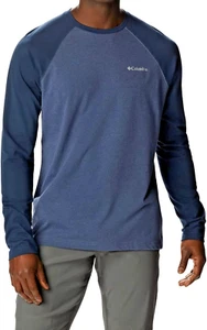 Columbia Men's Omni-Wick Crewneck T-Shirt, DK Mtn & Coll Navy Heather, Size M - Picture 1 of 5