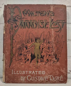 Antique Book, Paradise Lost, Milton's , Gustave Dore Illustrator, - Picture 1 of 9