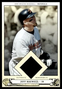 2005 UD Origins Materials Jersey Jeff Bagwell Jersey Houston Astros #PB-JB - Picture 1 of 2