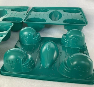 Jello Molds Set of 4 Football Helmets Jigglers Gelatin Krispy Treats Tailgating - Image 1 of 4