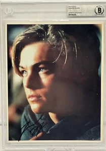 Leonardo DiCaprio Titanic Signed 8x10 Photo BAS Beckett Encapsulated Autograph - Picture 1 of 4