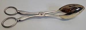 Sheffield Silverplate Servizio Pinza Stile Forbice Intricato Big Berry Piatto Oro - Foto 1 di 14