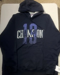 Champion Men's Powerblend Navy Fleece Hoodie Pullover Champion 19 2XL New w/Tags - Picture 1 of 6