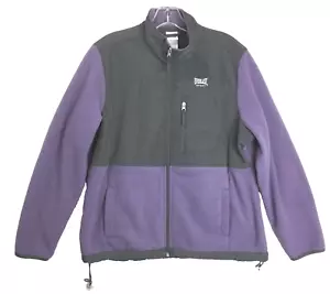 Everlast Sport Woman's Fleece Jacket Large Full Zip Purple Gray Lavender - Picture 1 of 6