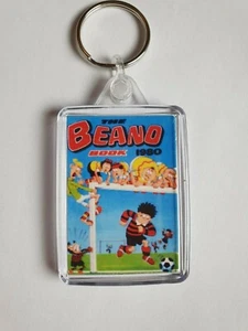 Beano annual 1980 birthday Double Sided Large Keyring Key Ring Fob Chain Gift - Picture 1 of 1