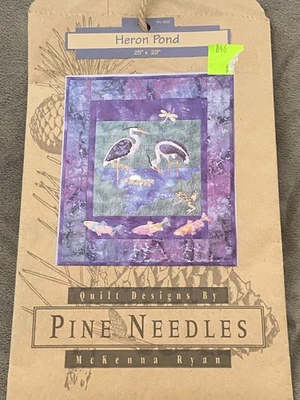 McKENNA RYAN Quilt Pattern HERON POND Vintage UNCUT 25" x 29" - Image 1 of 4