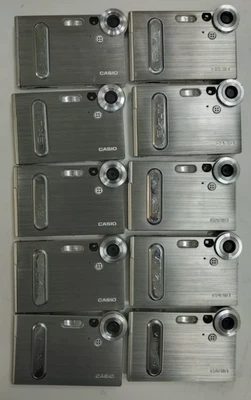 Lote de 10 cámaras digitales Casio Exilim EX-S3 delgadas rotas para piezas o reparación Foto 1 de 4
