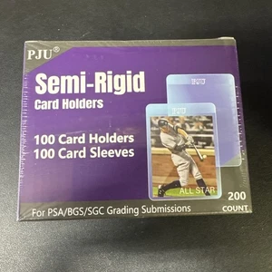 100ct Semi Rigid Card Holders & 100ct Card Sleeves für PSA, SGC, BGS, CSG 200Ct - Bild 1 von 3