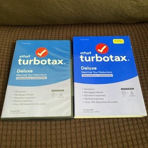 TurboTax Deluxe 2021 Steuersoftware - Physische Disc - NUR Bund - Bild 1 von 4
