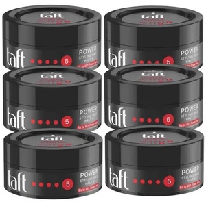Schwarzkopf Taft Power Styling Wax Struktur Power Halt 5 Glanz 3 Wachs 6x75ml - Bild 1 von 2