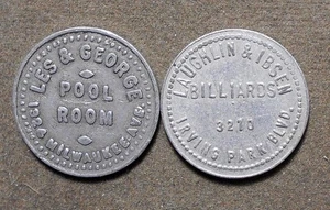 C950 2-Chicago IL: Laughlin & Ibsen Billiards, 3210 Irving Park Blvd. – 5c + Les - Picture 1 of 2